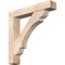 Ekena Millwork Olympic Block Smooth Bracket w/ Offset Brace, Douglas Fir, 7 1/2"W x 42"D x 42"H BKT0806X42X42OLY05SDF - alternate 1